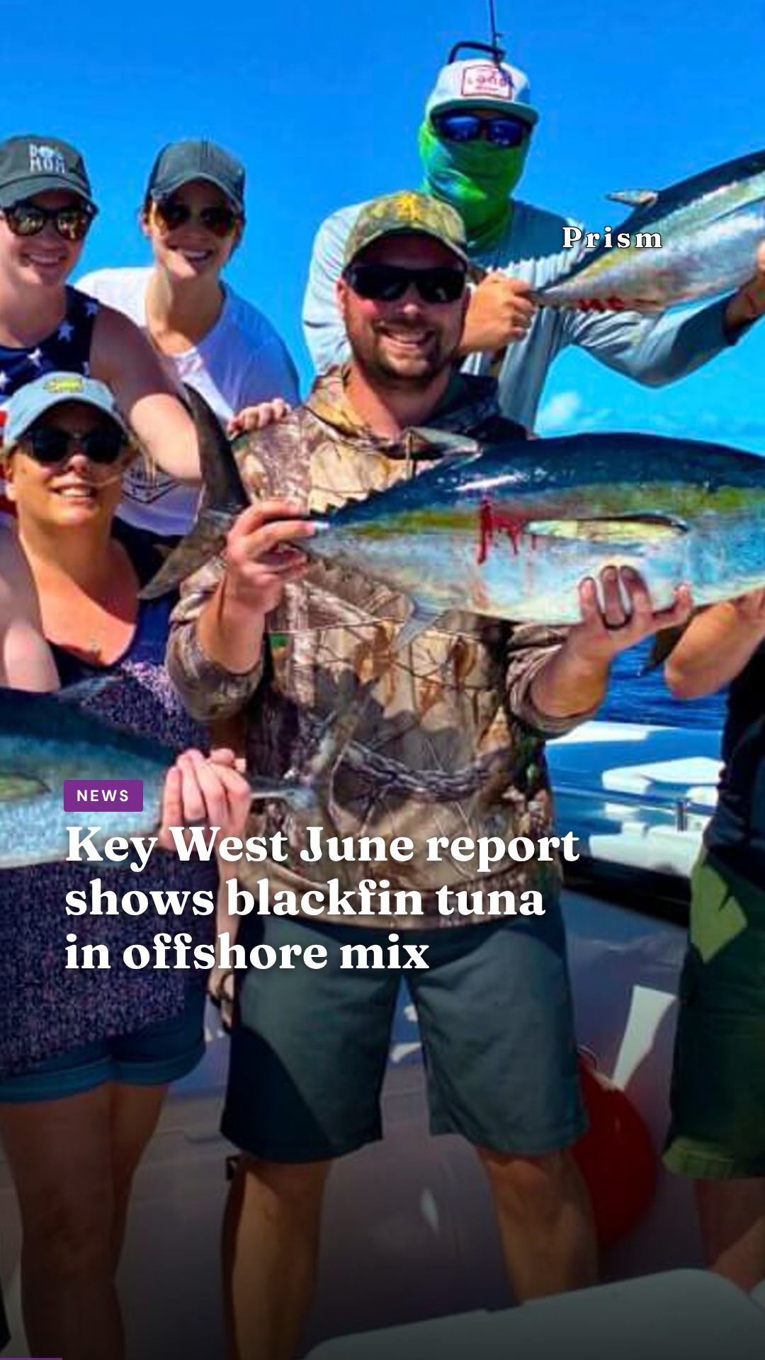 Key West June report shows blackfin tuna in offshore mix