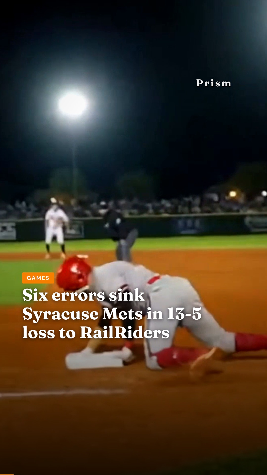 Six errors sink Syracuse Mets in 13-5 loss to RailRiders