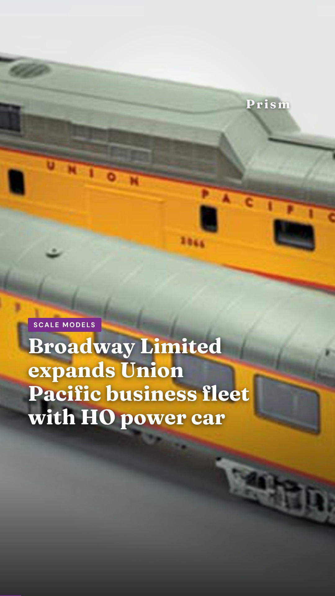 Broadway Limited expands Union Pacific business fleet with HO power car
