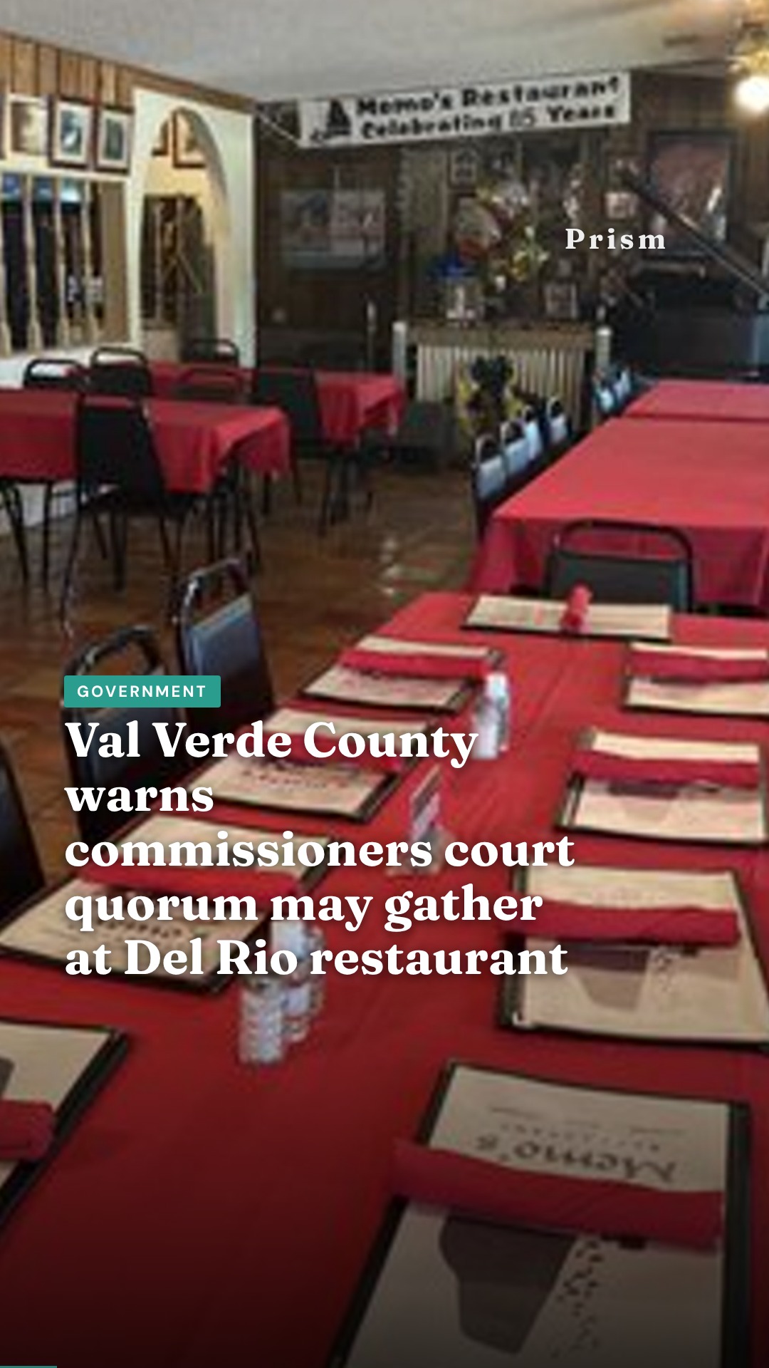 Val Verde County warns commissioners court quorum may gather at Del Rio restaurant