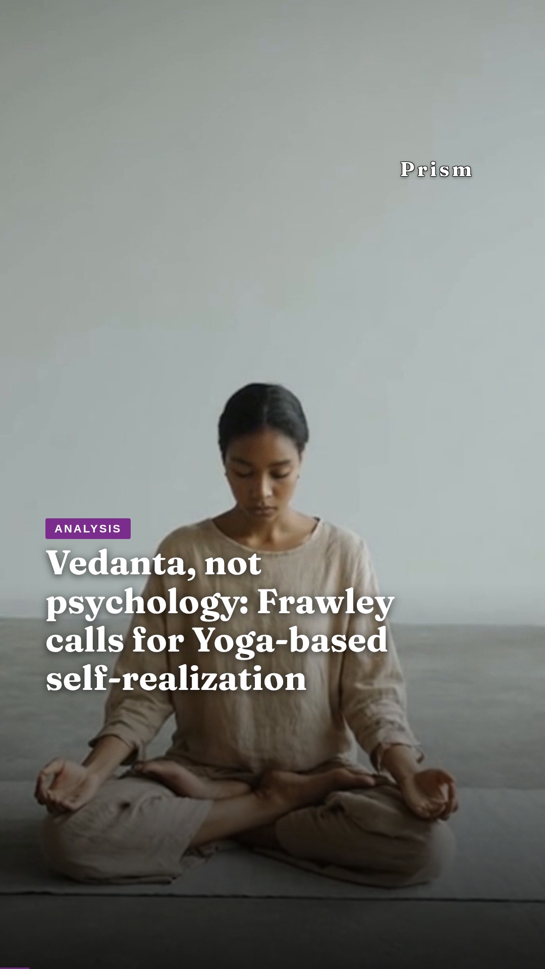 Vedanta, not psychology: Frawley calls for Yoga-based self-realization