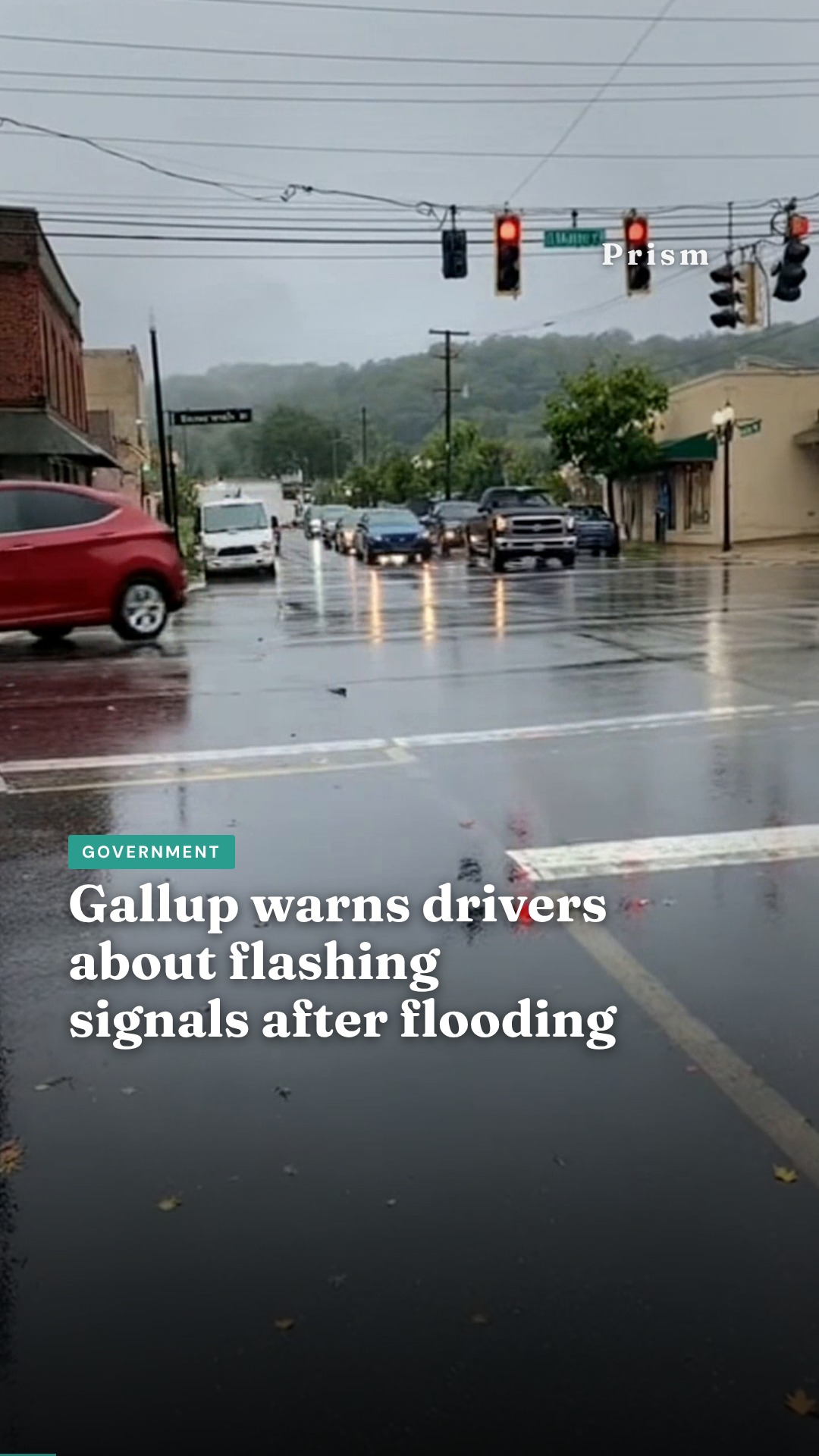 Gallup warns drivers about flashing signals after flooding