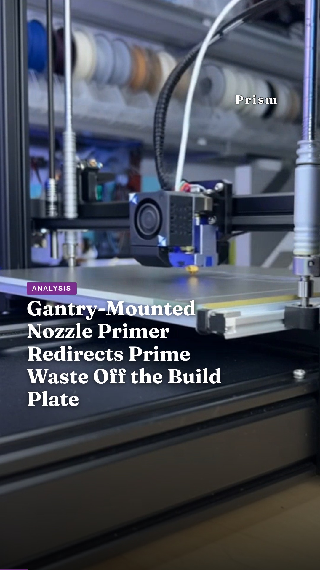 Gantry-Mounted Nozzle Primer Redirects Prime Waste Off the Build Plate
