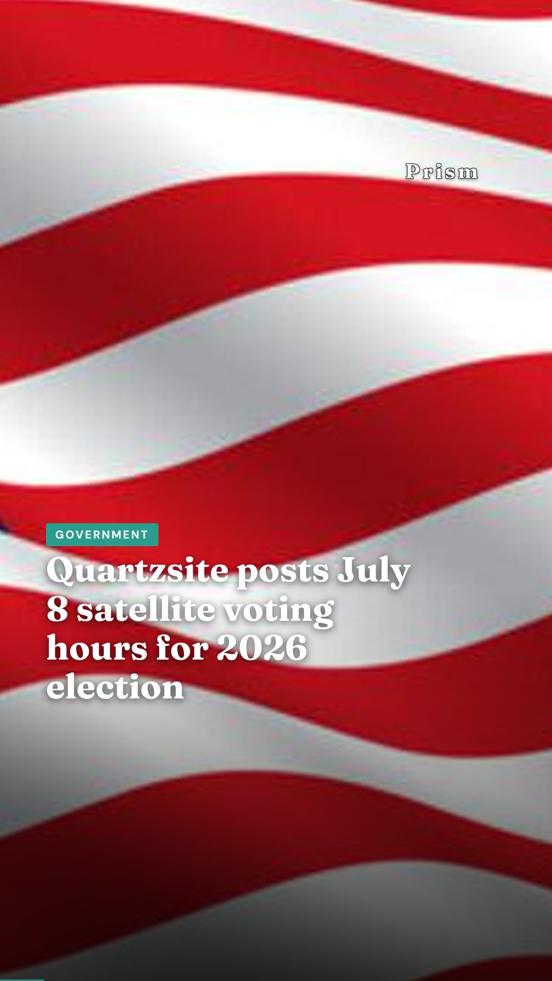 Quartzsite posts July 8 satellite voting hours for 2026 election