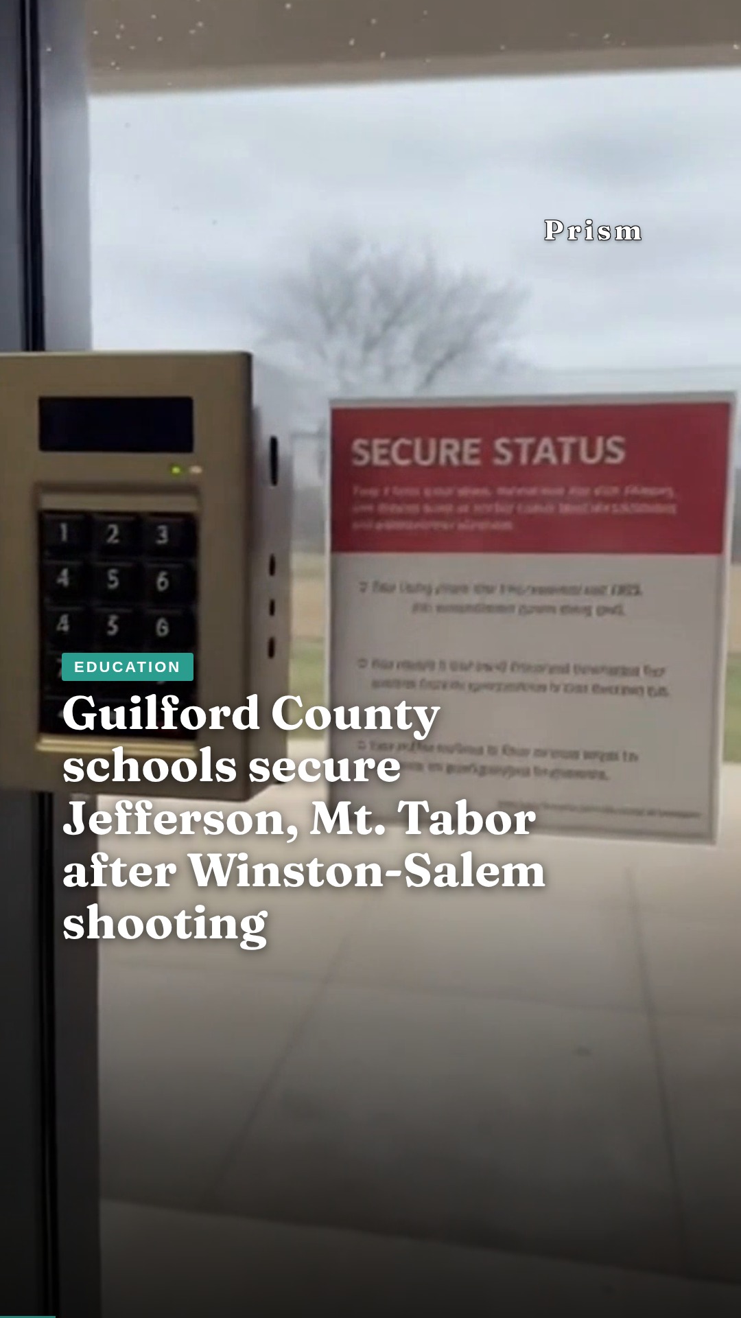 Guilford County schools secure Jefferson, Mt. Tabor after Winston-Salem shooting