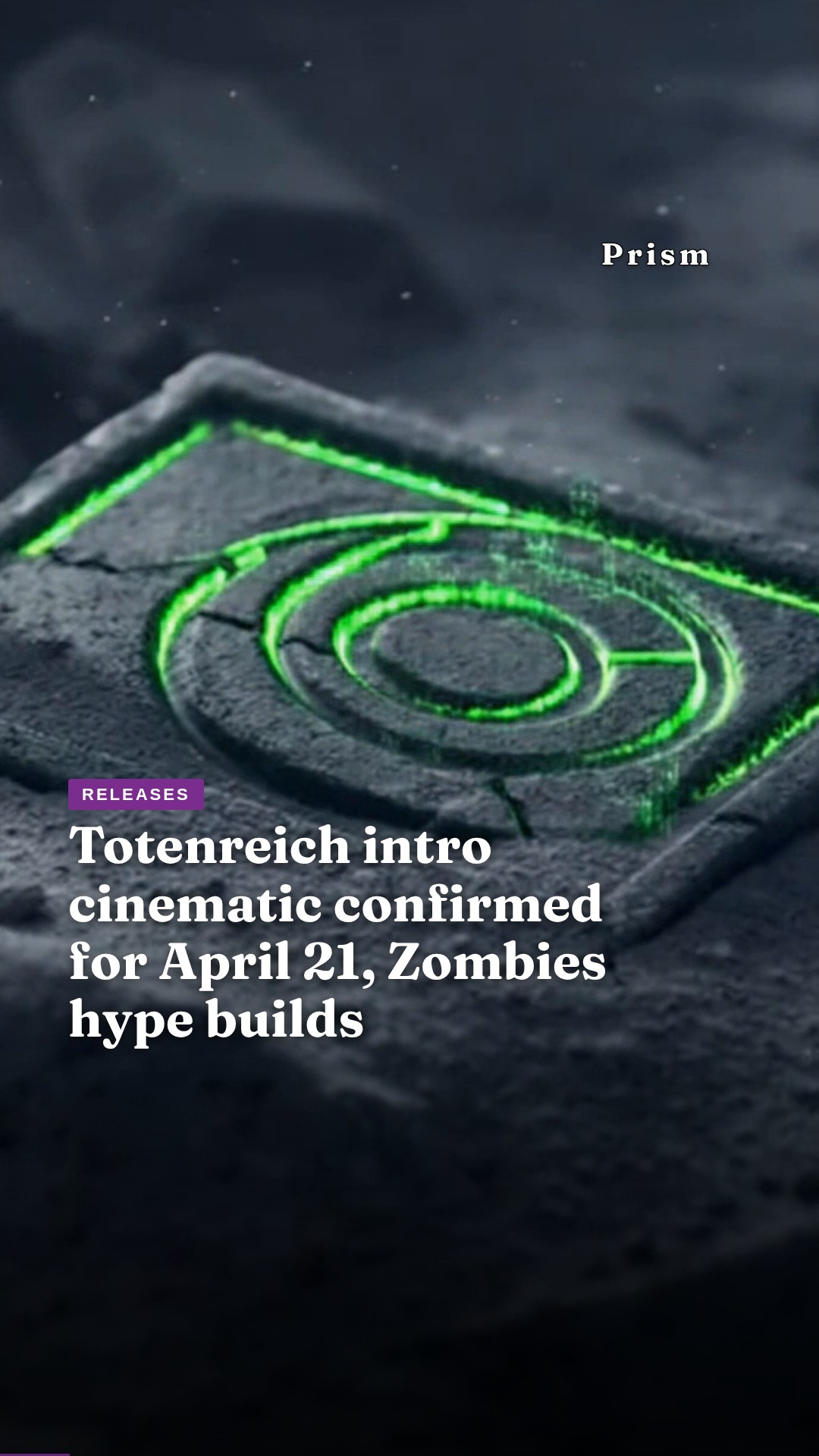 Totenreich intro cinematic confirmed for April 21, Zombies hype builds