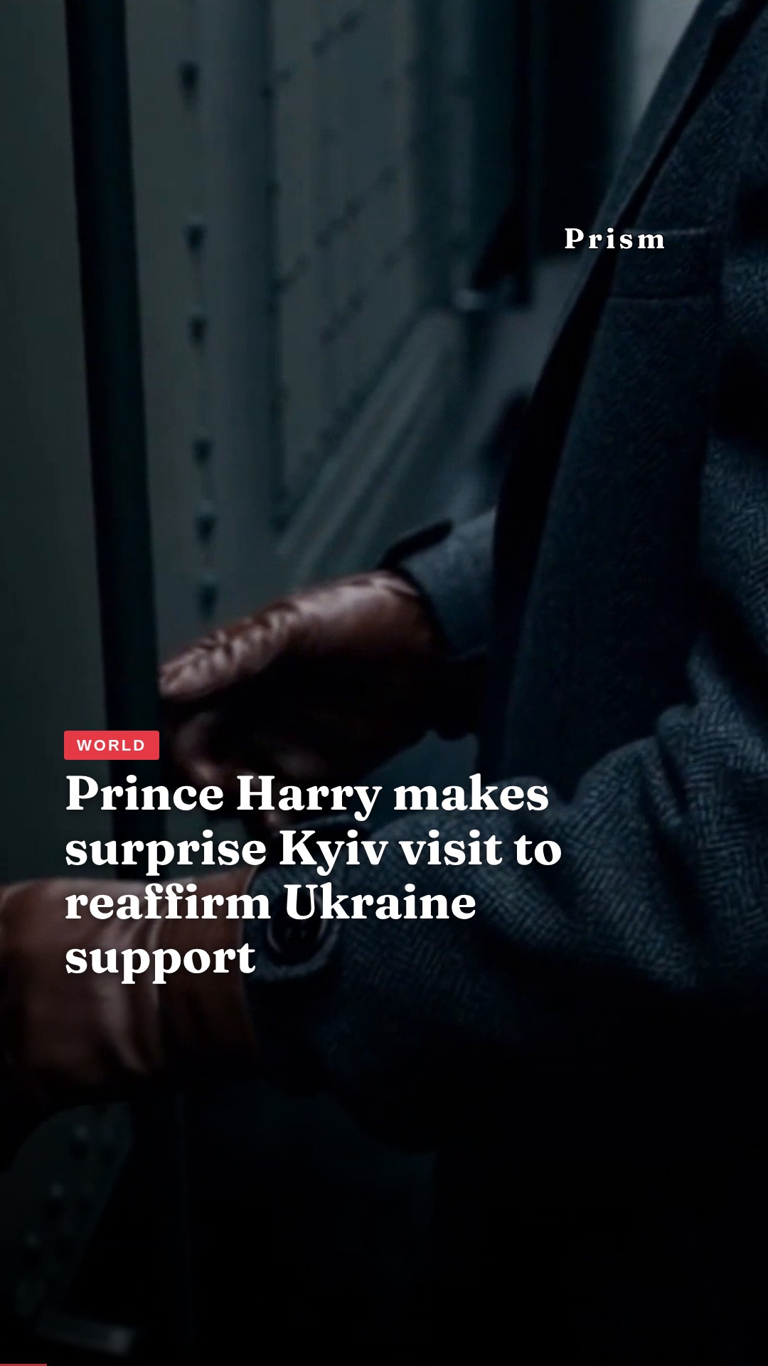 Prince Harry makes surprise Kyiv visit to reaffirm Ukraine support