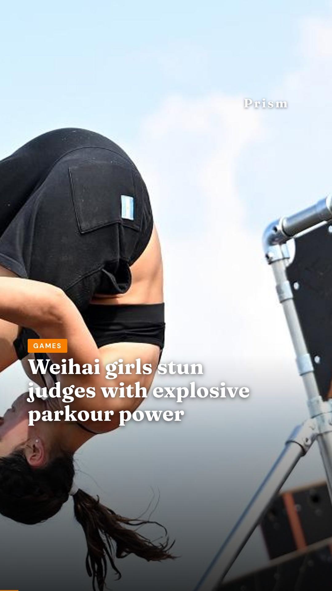Weihai girls stun judges with explosive parkour power