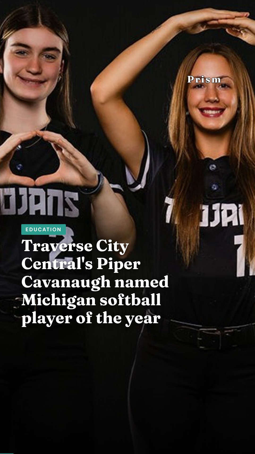 Traverse City Central's Piper Cavanaugh named Michigan softball player of the year