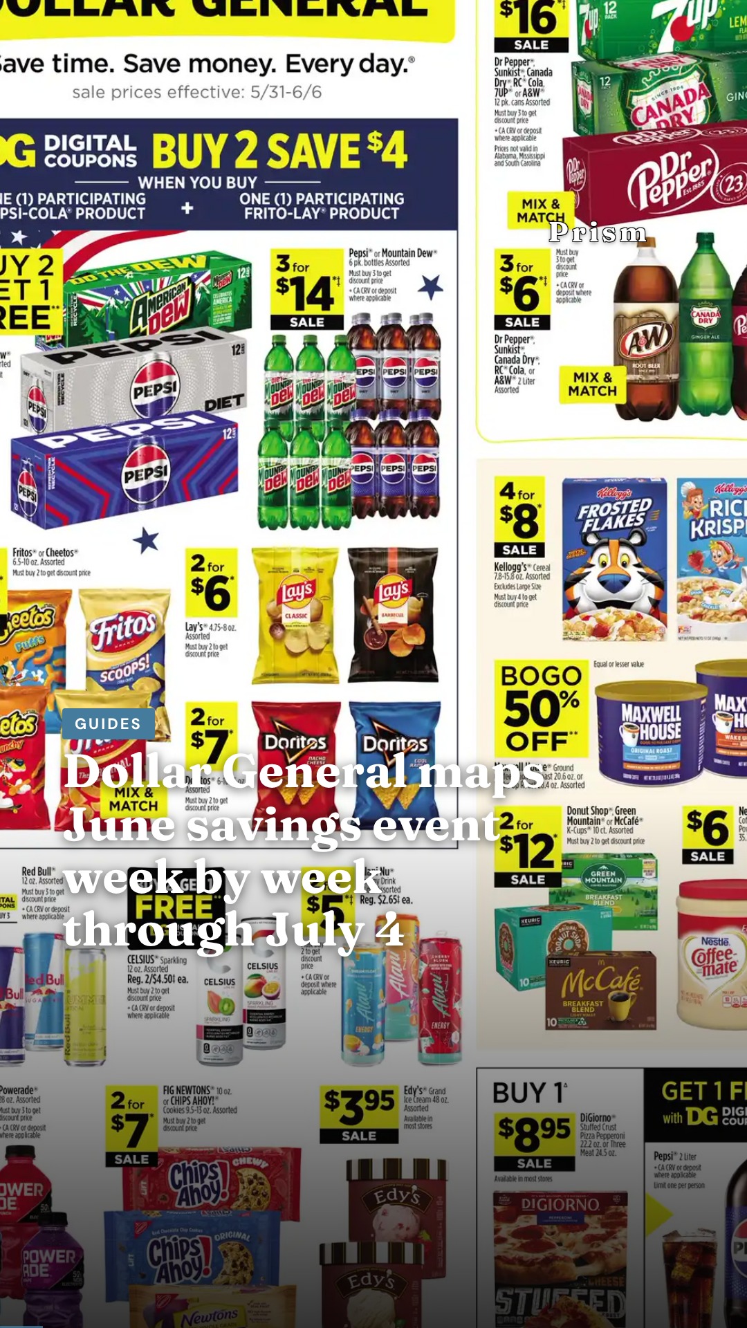Dollar General maps June savings event week by week through July 4