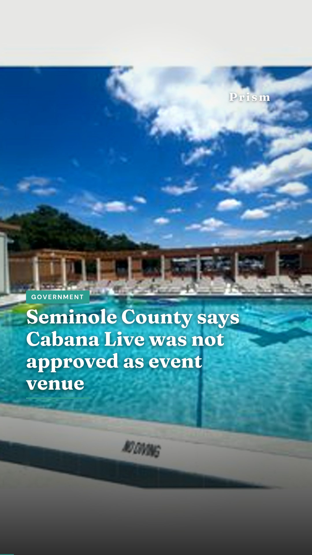 Seminole County says Cabana Live was not approved as event venue