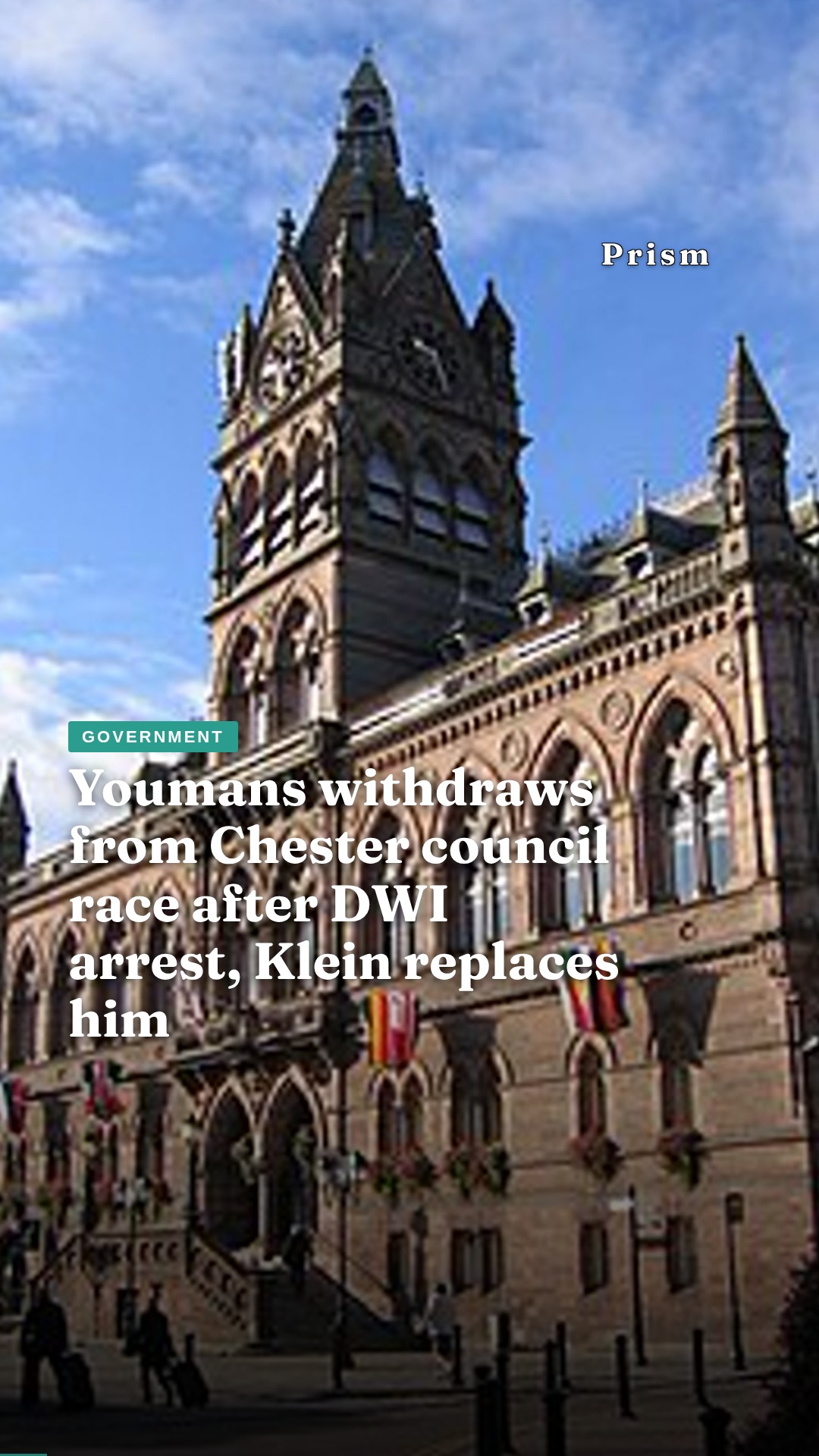 Youmans withdraws from Chester council race after DWI arrest, Klein replaces him