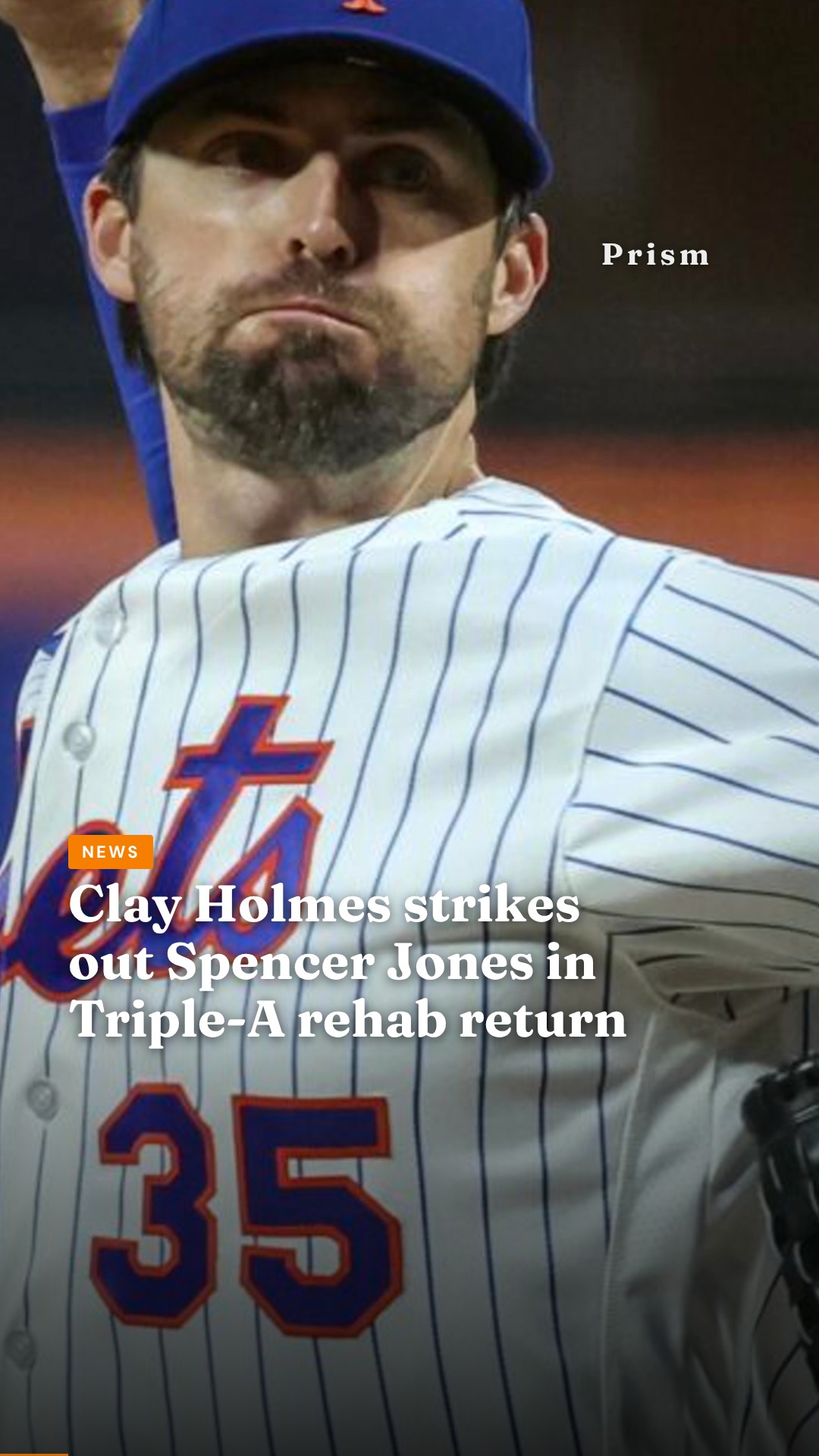 Clay Holmes strikes out Spencer Jones in Triple-A rehab return