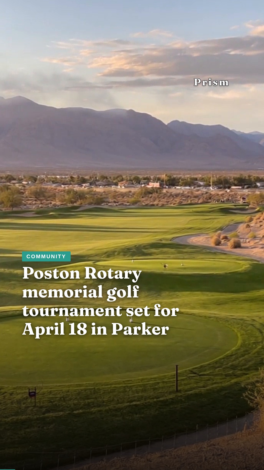 Poston Rotary memorial golf tournament set for April 18 in Parker