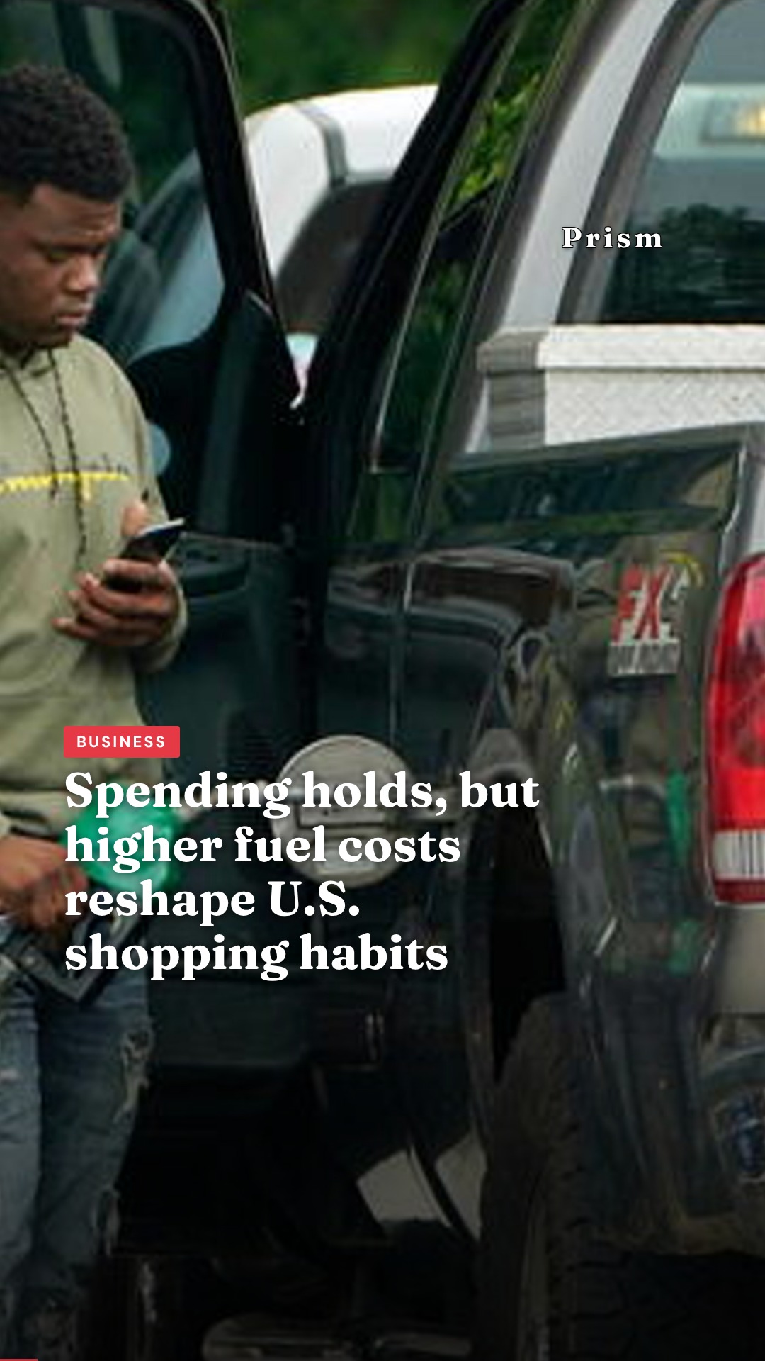 Spending holds, but higher fuel costs reshape U.S. shopping habits