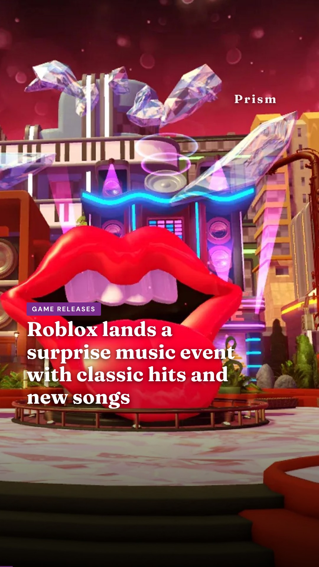 Roblox lands a surprise music event with classic hits and new songs