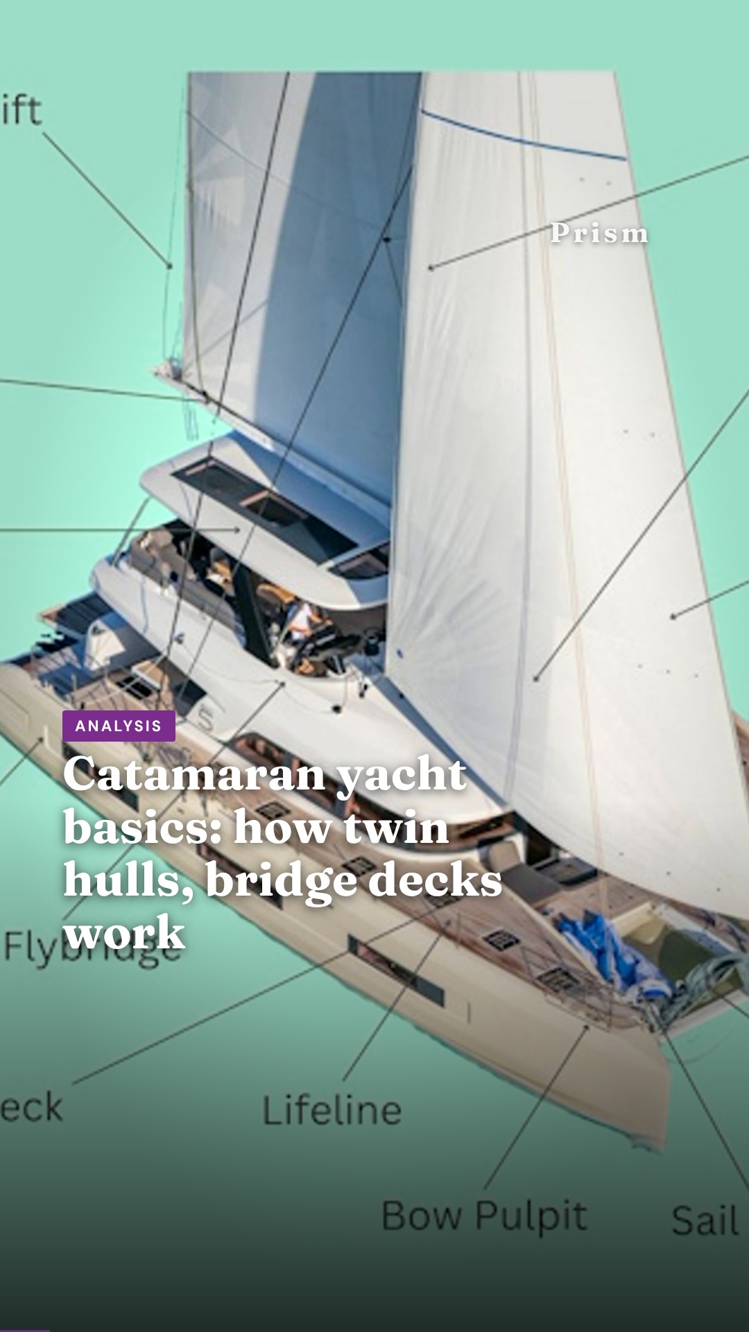 Catamaran yacht basics: how twin hulls, bridge decks work