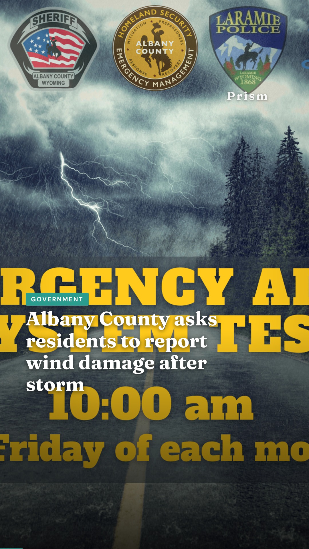 Albany County asks residents to report wind damage after storm