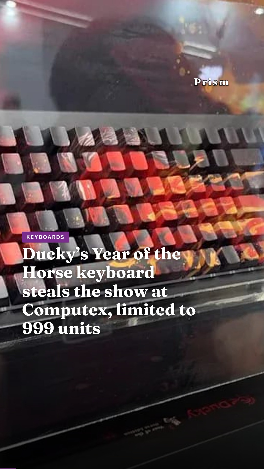 Ducky’s Year of the Horse keyboard steals the show at Computex, limited to 999 units