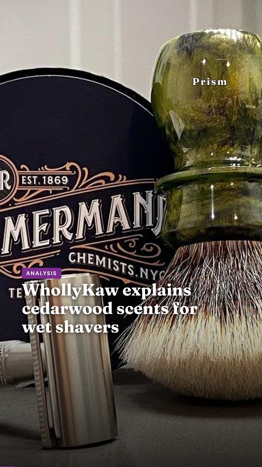 WhollyKaw explains cedarwood scents for wet shavers