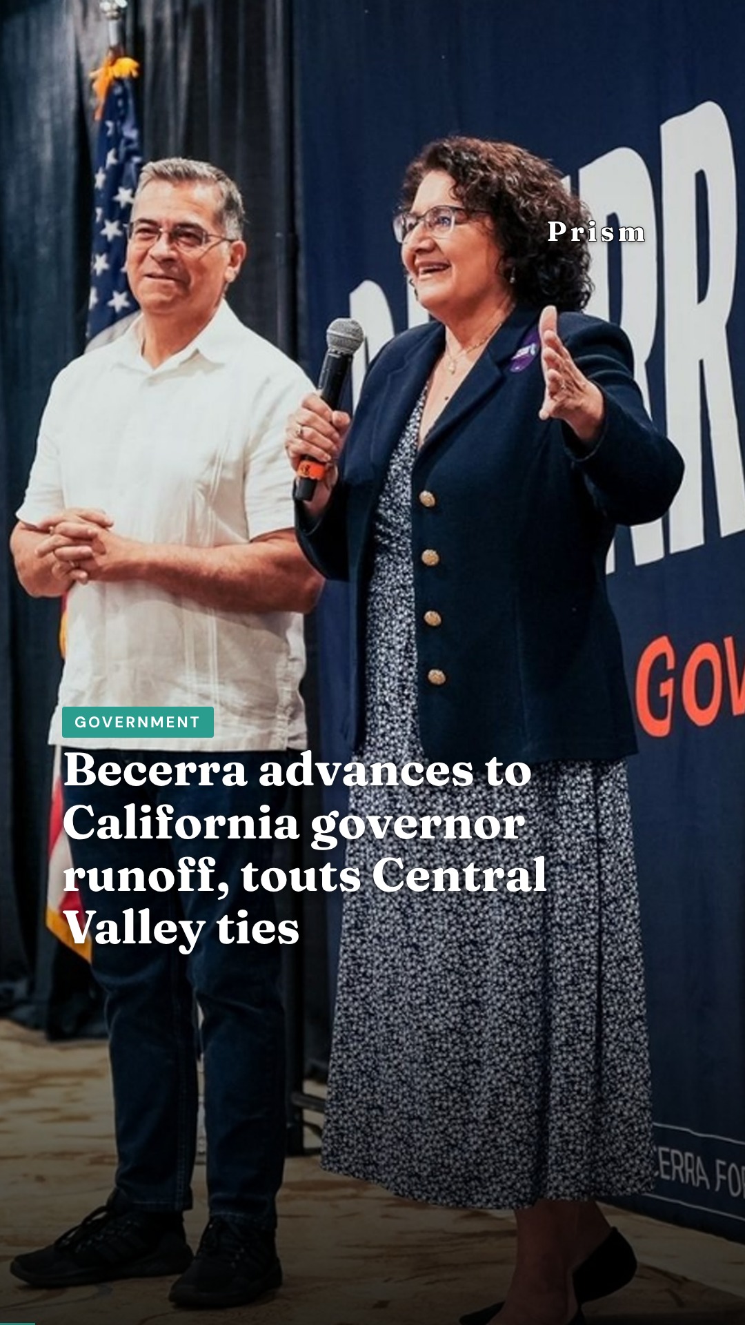 Becerra advances to California governor runoff, touts Central Valley ties