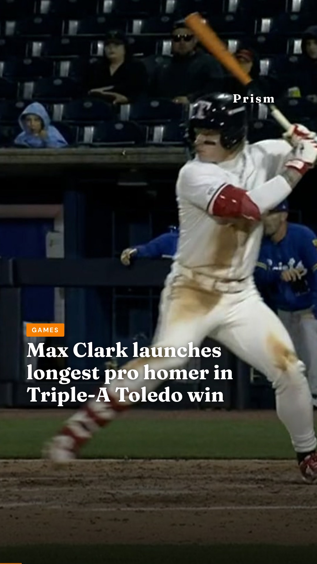Max Clark launches longest pro homer in Triple-A Toledo win