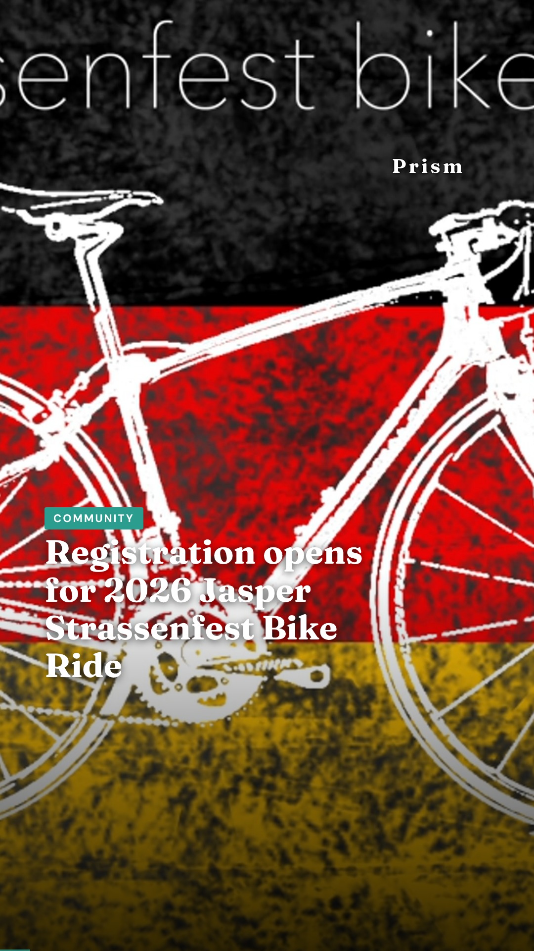 Registration opens for 2026 Jasper Strassenfest Bike Ride