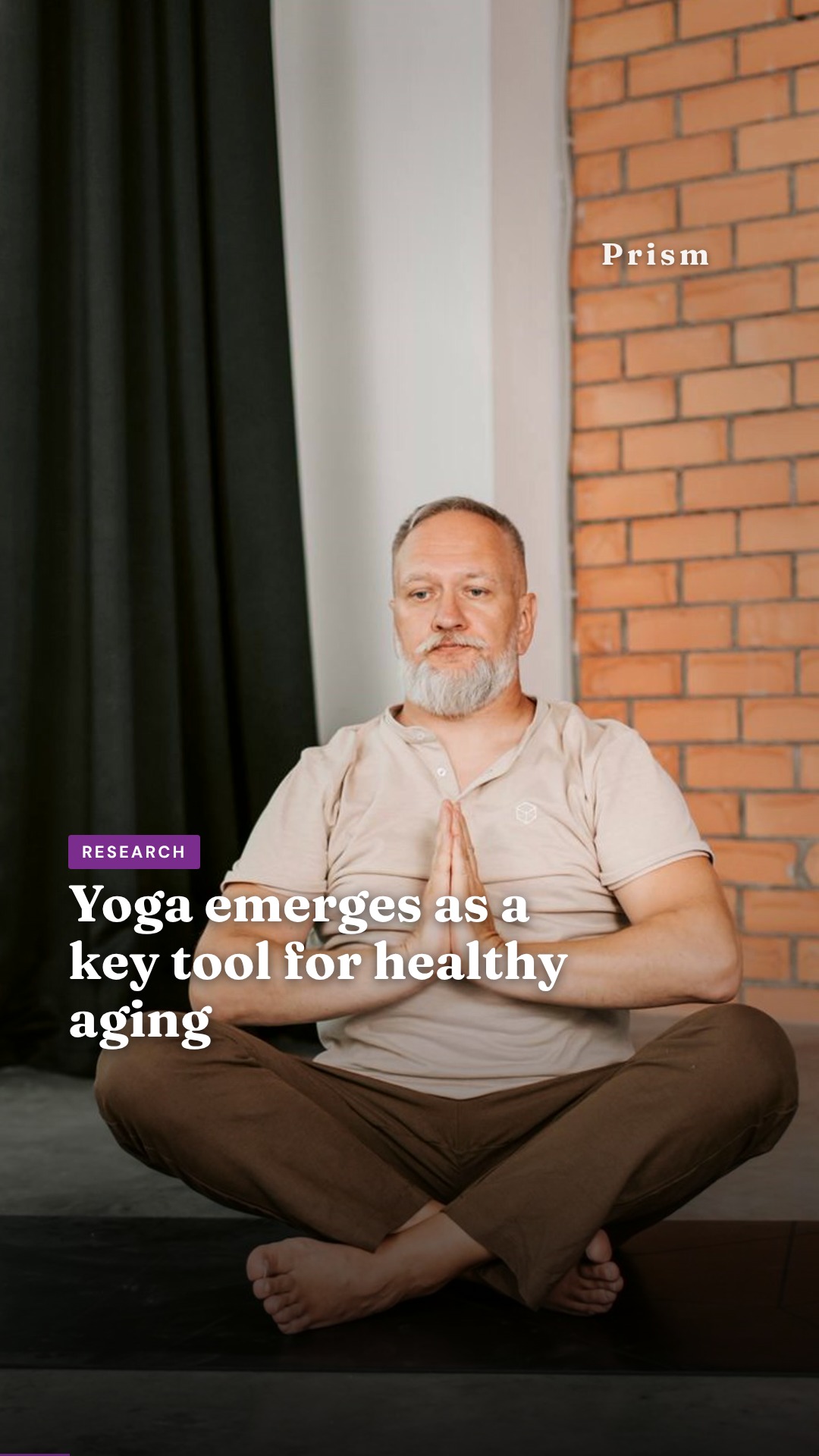 Yoga emerges as a key tool for healthy aging