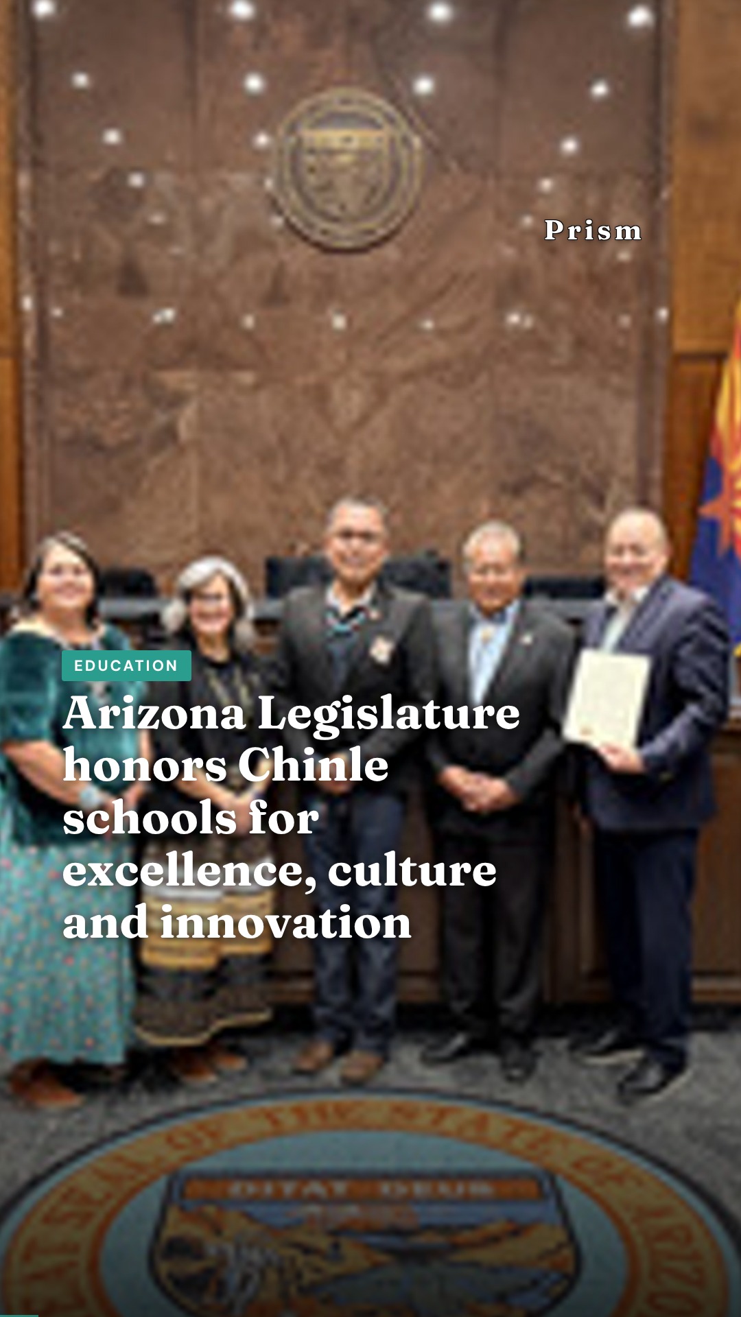 Arizona Legislature honors Chinle schools for excellence, culture and innovation