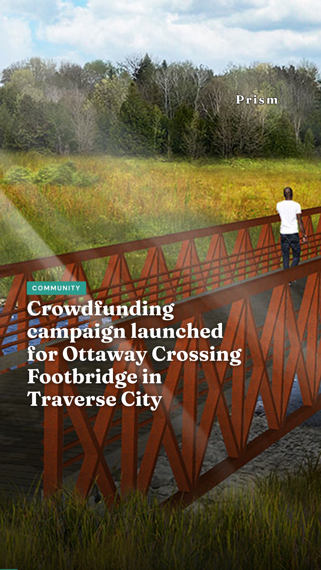 Crowdfunding campaign launched for Ottaway Crossing Footbridge in Traverse City