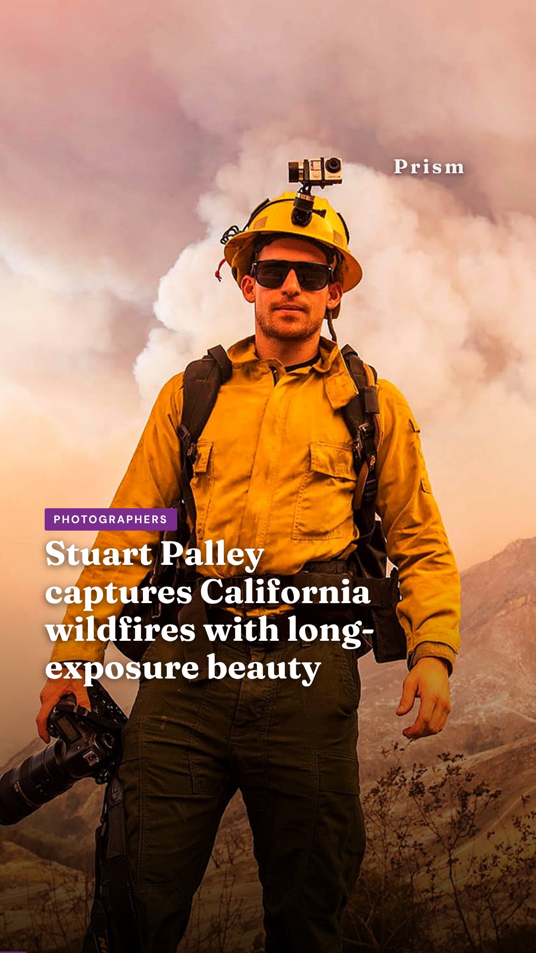 Stuart Palley captures California wildfires with long-exposure beauty