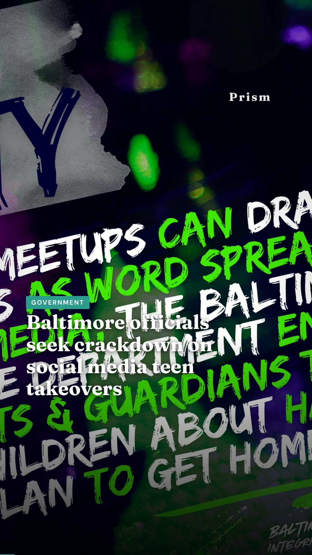 Baltimore officials seek crackdown on social media teen takeovers
