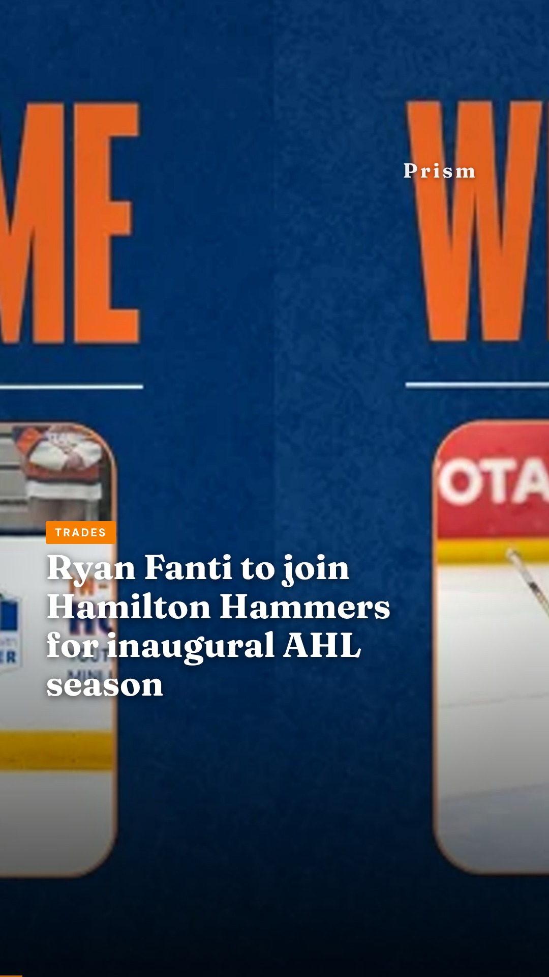Ryan Fanti to join Hamilton Hammers for inaugural AHL season