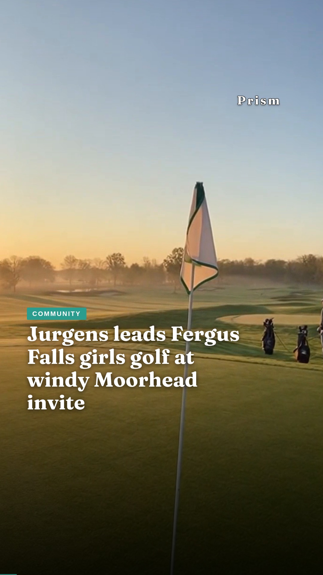 Jurgens leads Fergus Falls girls golf at windy Moorhead invite