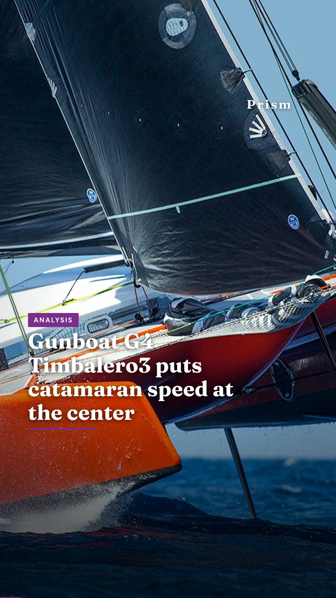 Gunboat G4 Timbalero3 puts catamaran speed at the center