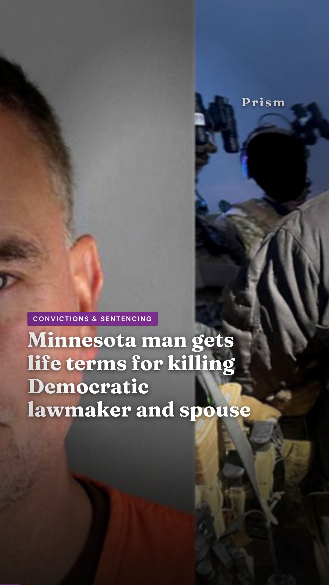 Minnesota man gets life terms for killing Democratic lawmaker and spouse