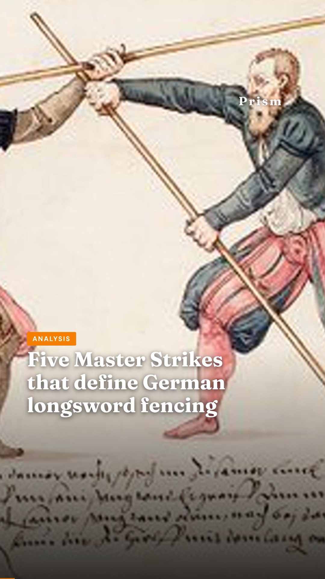Five Master Strikes that define German longsword fencing