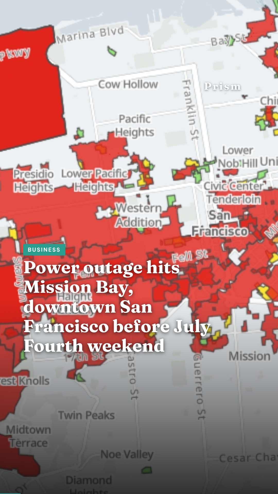 Power outage hits Mission Bay, downtown San Francisco before July Fourth weekend