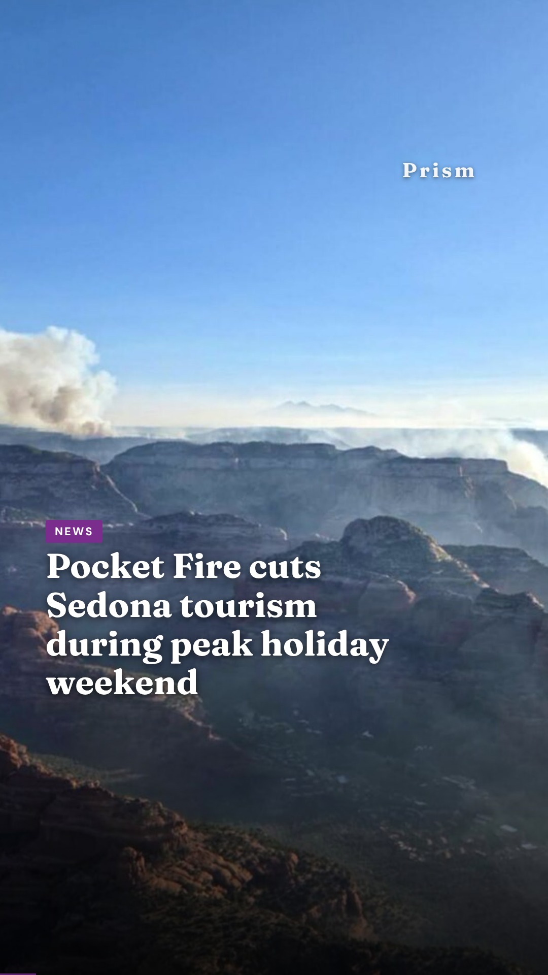 Pocket Fire cuts Sedona tourism during peak holiday weekend