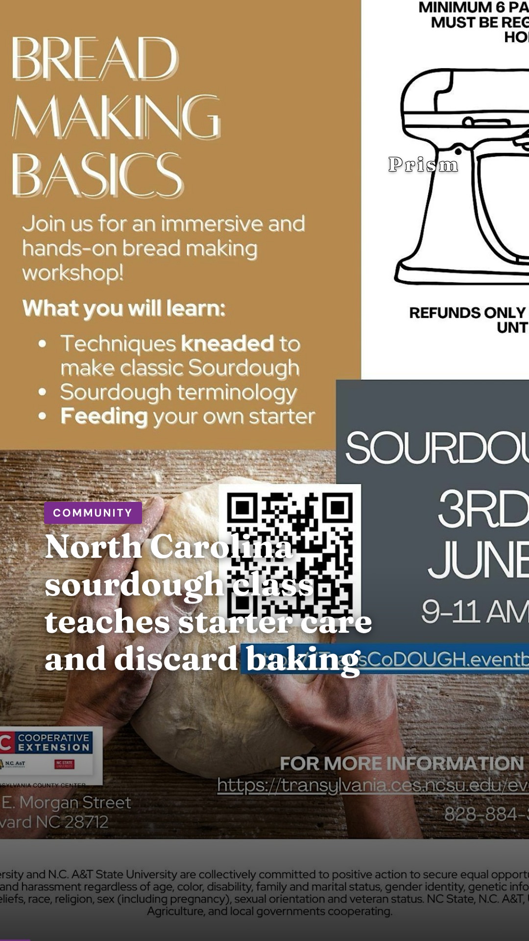 North Carolina sourdough class teaches starter care and discard baking