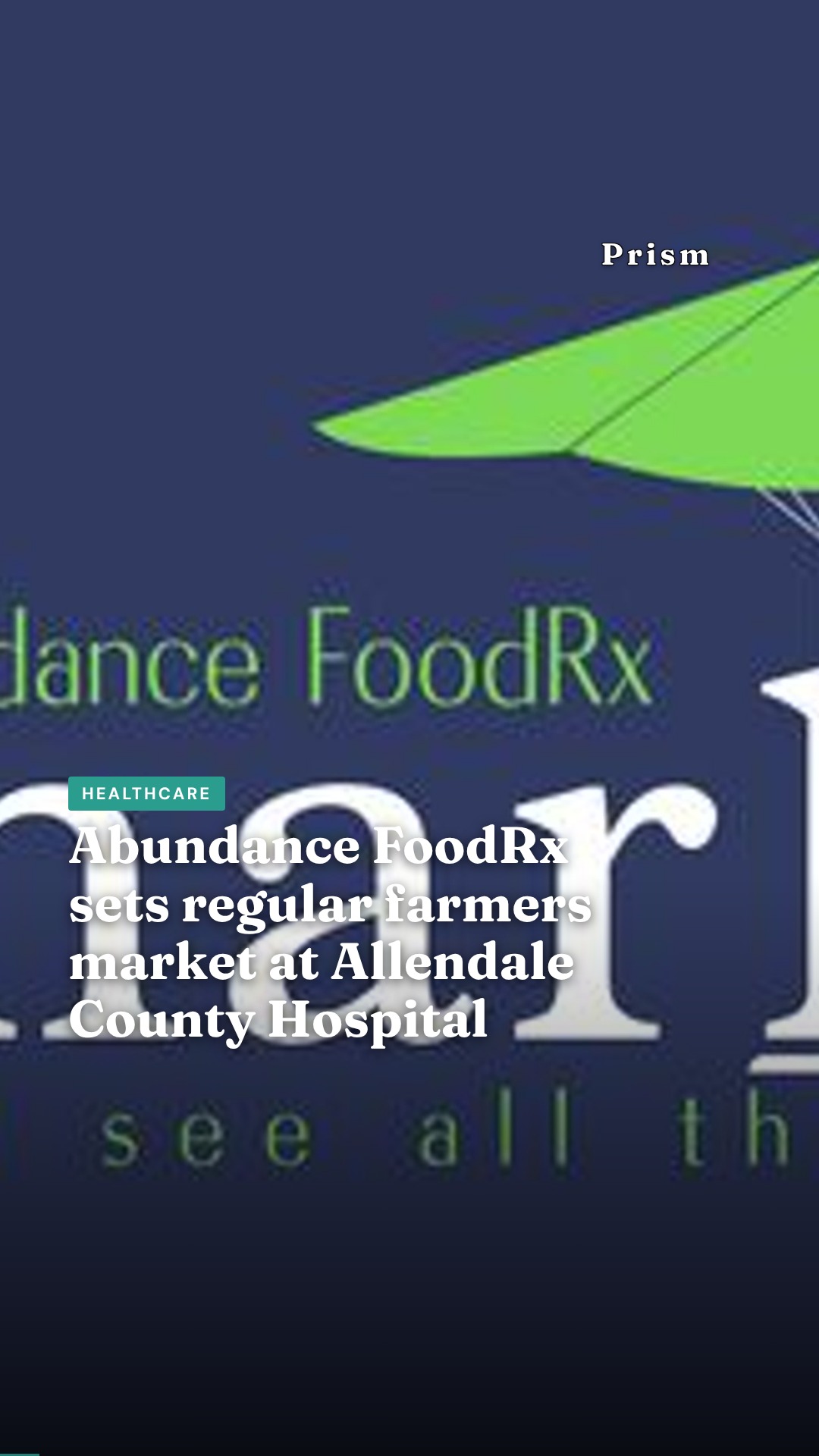 Abundance FoodRx sets regular farmers market at Allendale County Hospital