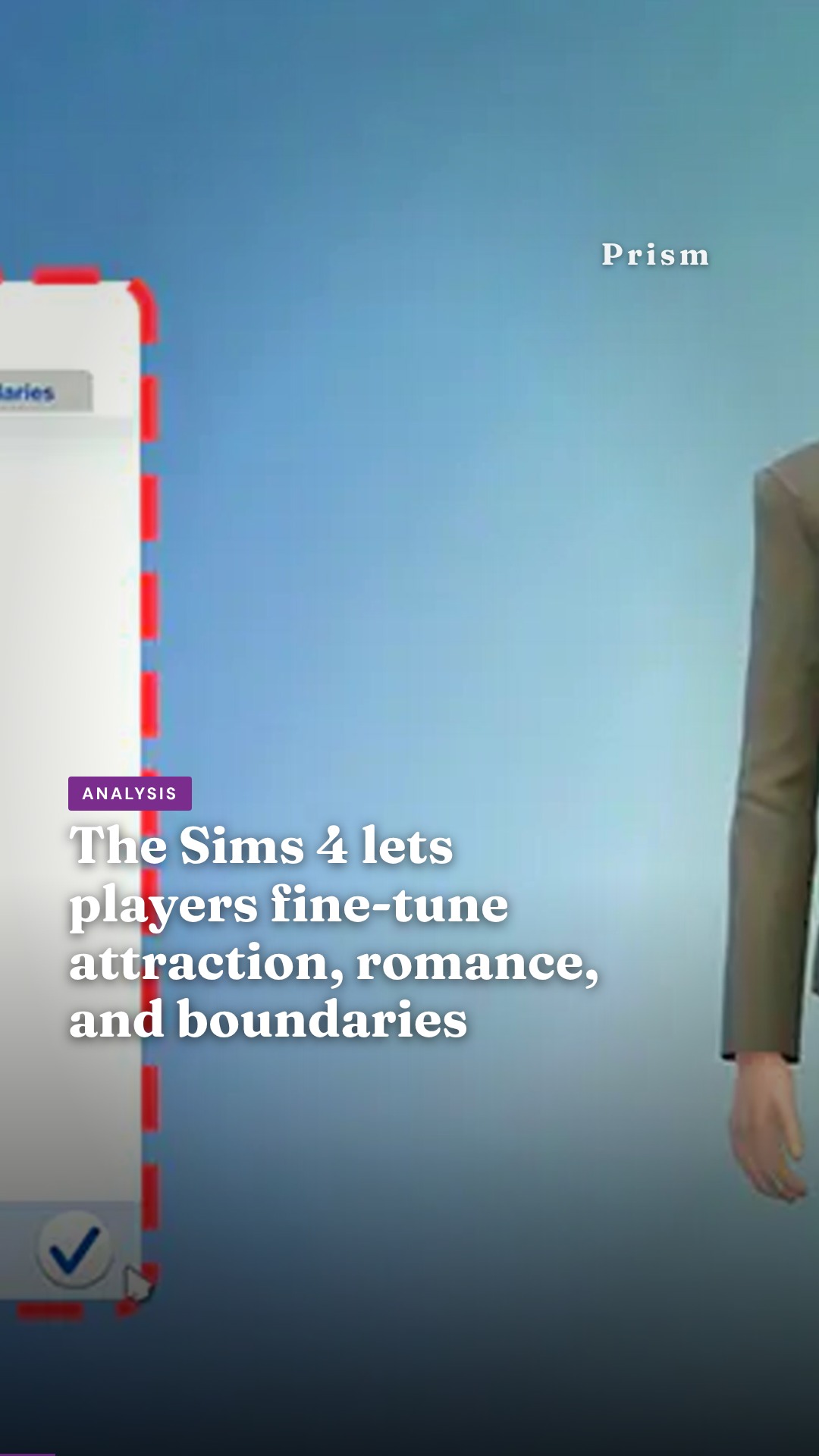 The Sims 4 lets players fine-tune attraction, romance, and boundaries