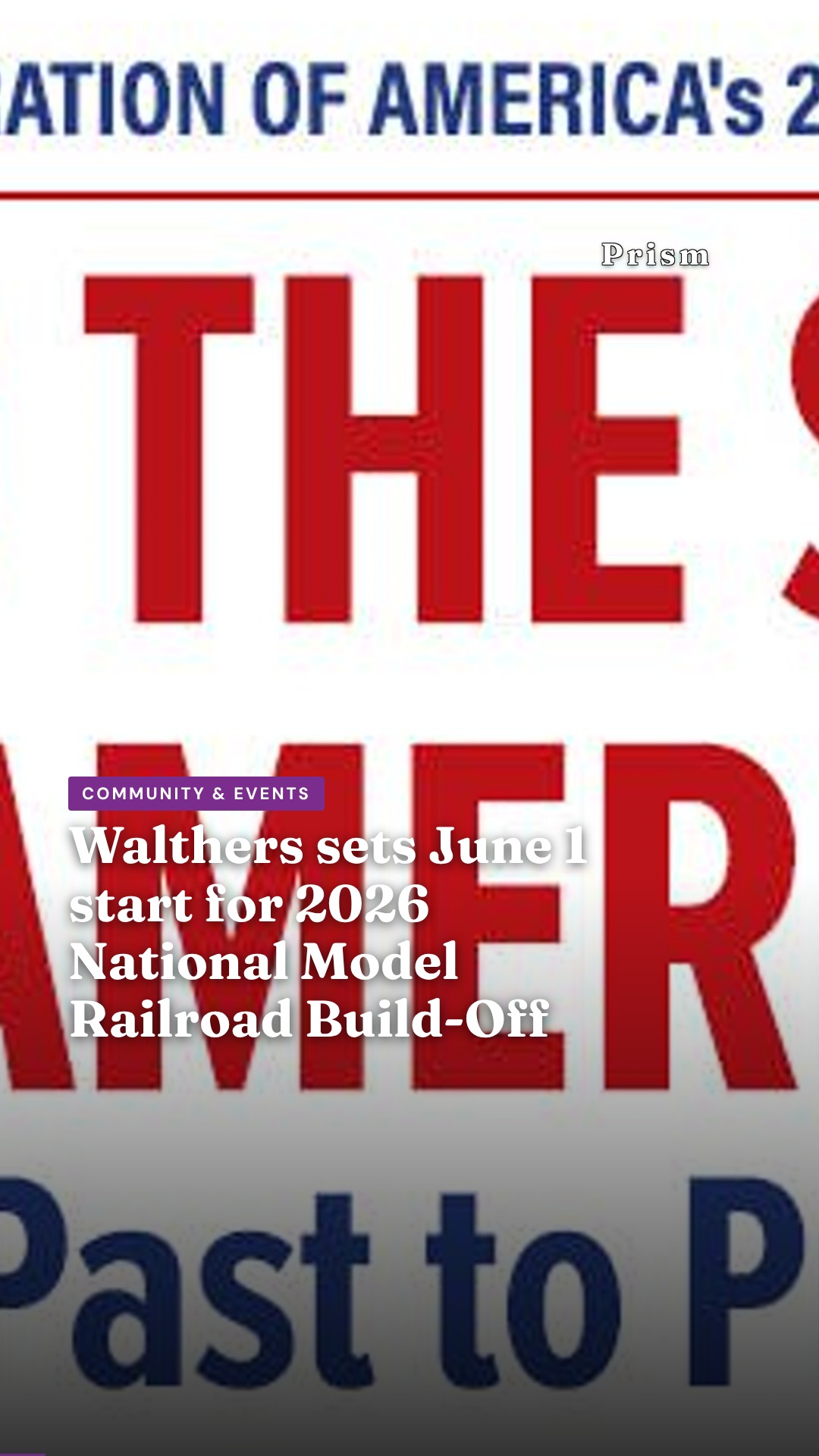 Walthers sets June 1 start for 2026 National Model Railroad Build-Off