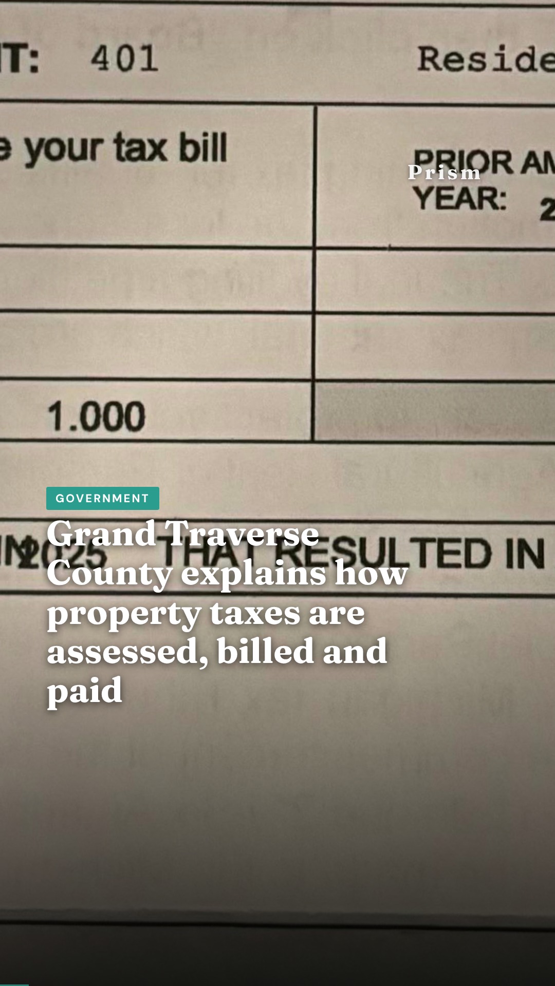 Grand Traverse County explains how property taxes are assessed, billed and paid