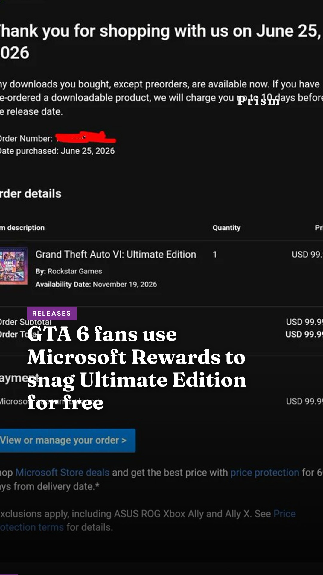 GTA 6 fans use Microsoft Rewards to snag Ultimate Edition for free